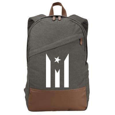 Puerto Rico Resiste Boricua Flag Se Levanta Cotton Canvas Backpack