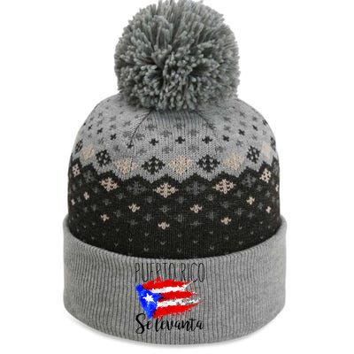 Puerto Rico Se Levanta The Baniff Cuffed Pom Beanie