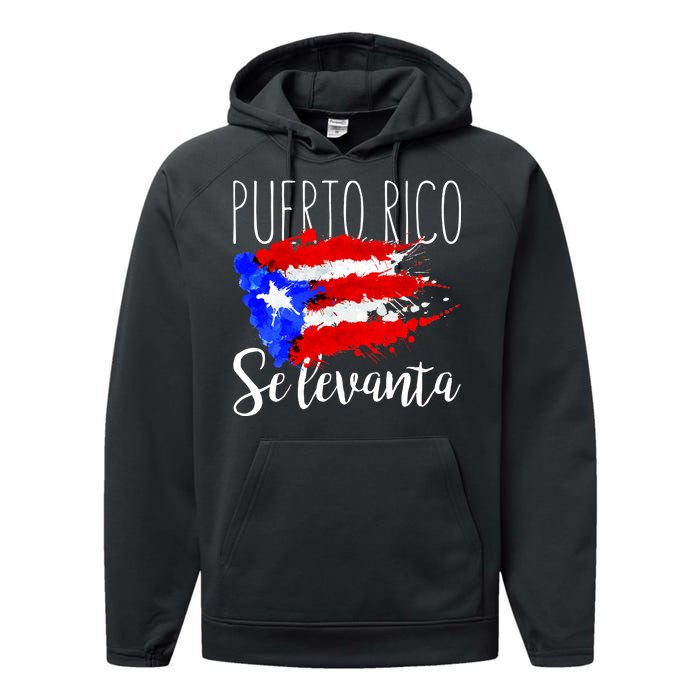 Puerto Rico Se Levanta Performance Fleece Hoodie