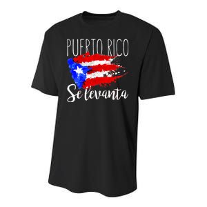 Puerto Rico Se Levanta Youth Performance Sprint T-Shirt