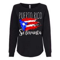 Puerto Rico Se Levanta Womens California Wash Sweatshirt