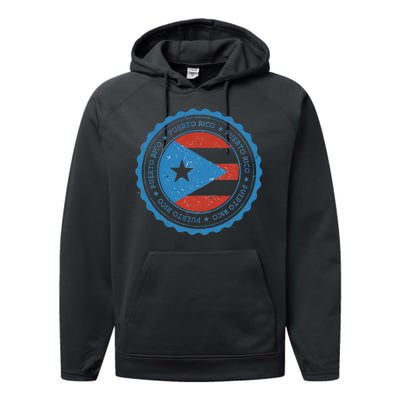 Puerto Rico Seal Performance Fleece Hoodie