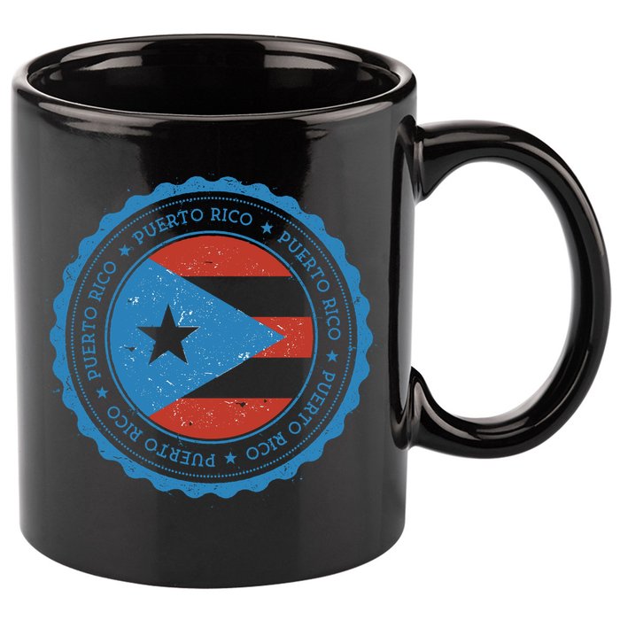 Puerto Rico Seal 11oz C Handle Ceramic Mug