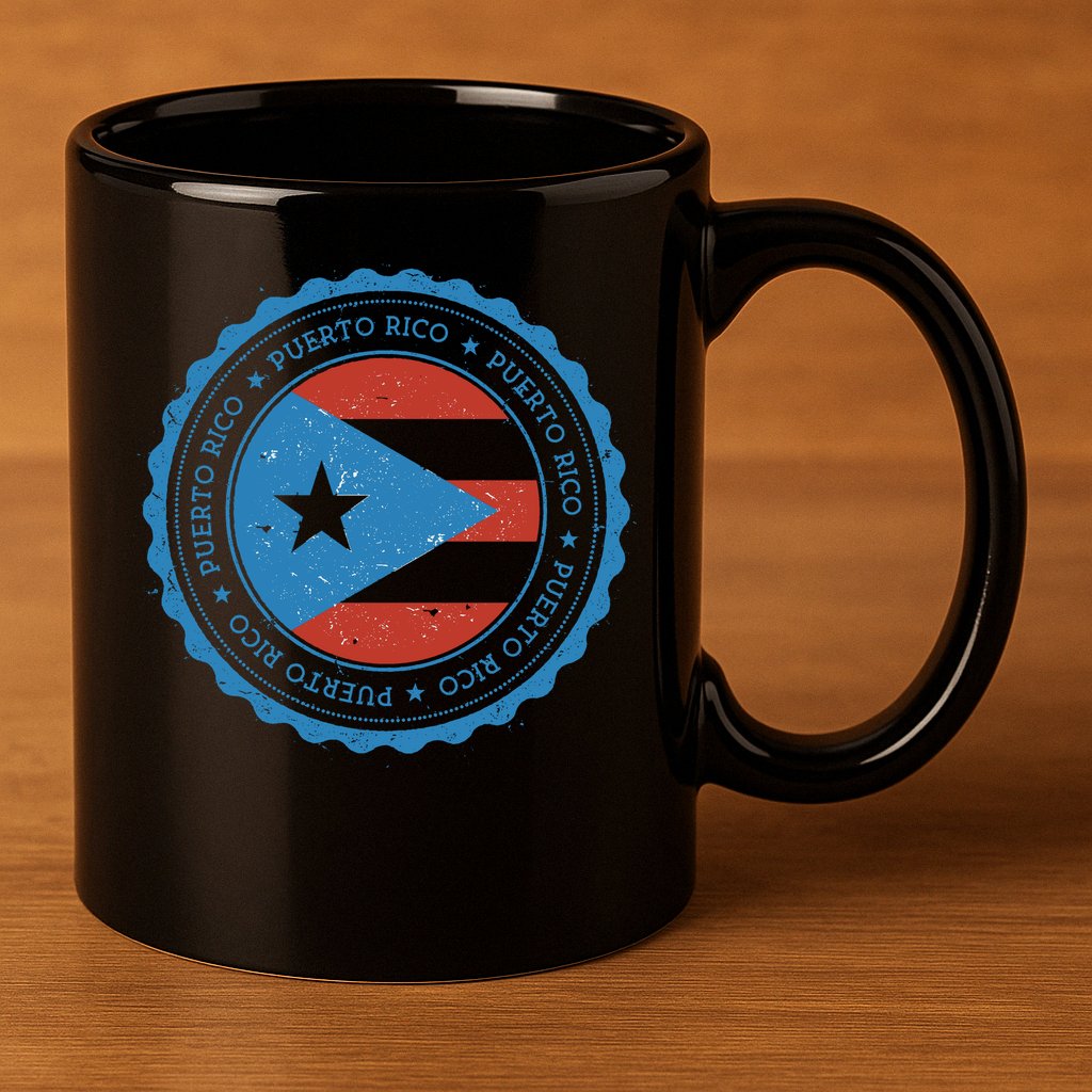 Puerto Rico Seal 11oz C Handle Ceramic Mug