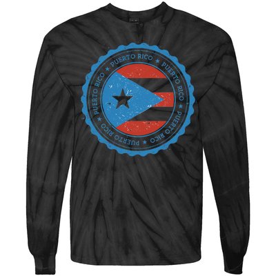 Puerto Rico Seal Tie-Dye Long Sleeve Shirt