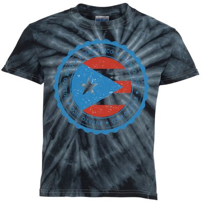 Puerto Rico Seal Kids Tie-Dye T-Shirt