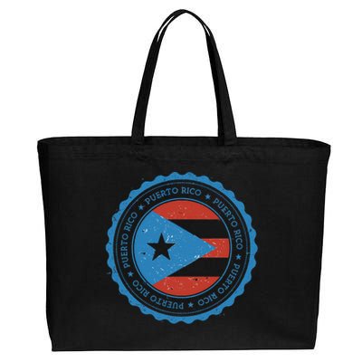 Puerto Rico Seal Cotton Canvas Jumbo Tote