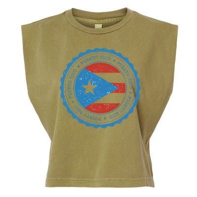 Puerto Rico Seal Garment-Dyed Women's Muscle Tee