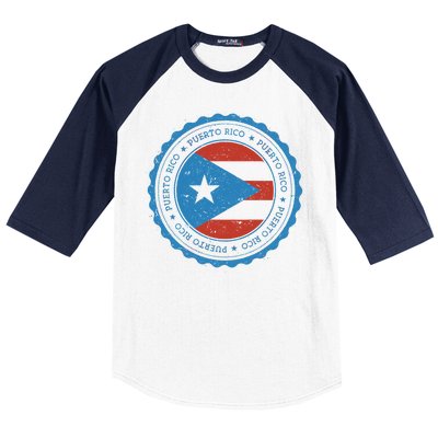 Puerto Rico Seal Baseball Sleeve Shirt