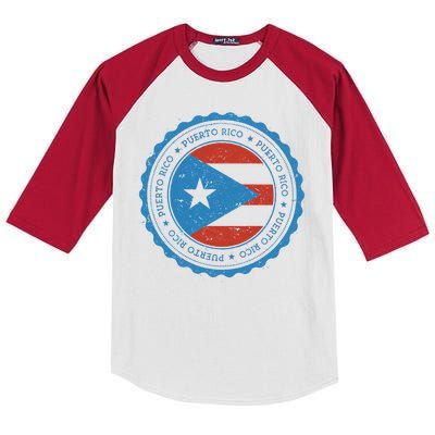 Puerto Rico Seal Kids Colorblock Raglan Jersey