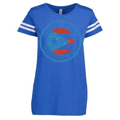 Puerto Rico Seal Enza Ladies Jersey Football T-Shirt