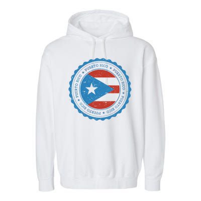 Puerto Rico Seal Garment-Dyed Fleece Hoodie