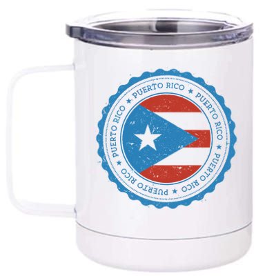 Puerto Rico Seal 12 oz Stainless Steel Tumbler Cup