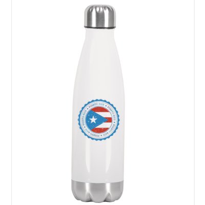 Puerto Rico Seal Stainless Steel Insulated Water Bottle