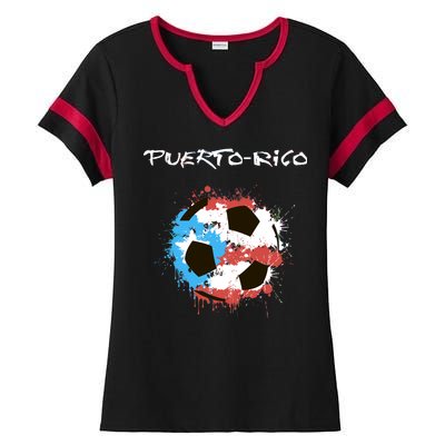 Puerto Rico Soccer Ladies Halftime Notch Neck Tee