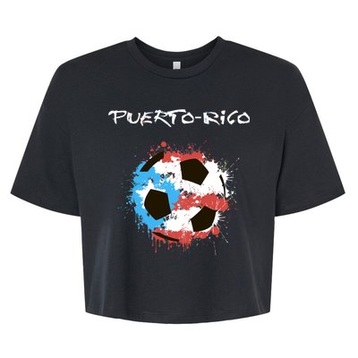 Puerto Rico Soccer Bella+Canvas Jersey Crop Tee