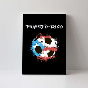 Puerto Rico Soccer Canvas