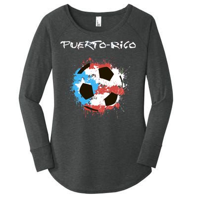 Puerto Rico Soccer Women's Perfect Tri Tunic Long Sleeve Shirt