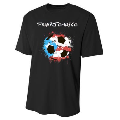 Puerto Rico Soccer Performance Sprint T-Shirt