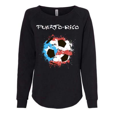 Puerto Rico Soccer Womens California Wash Sweatshirt