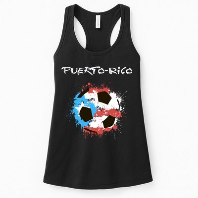 Puerto Rico Soccer Womens Tank Top