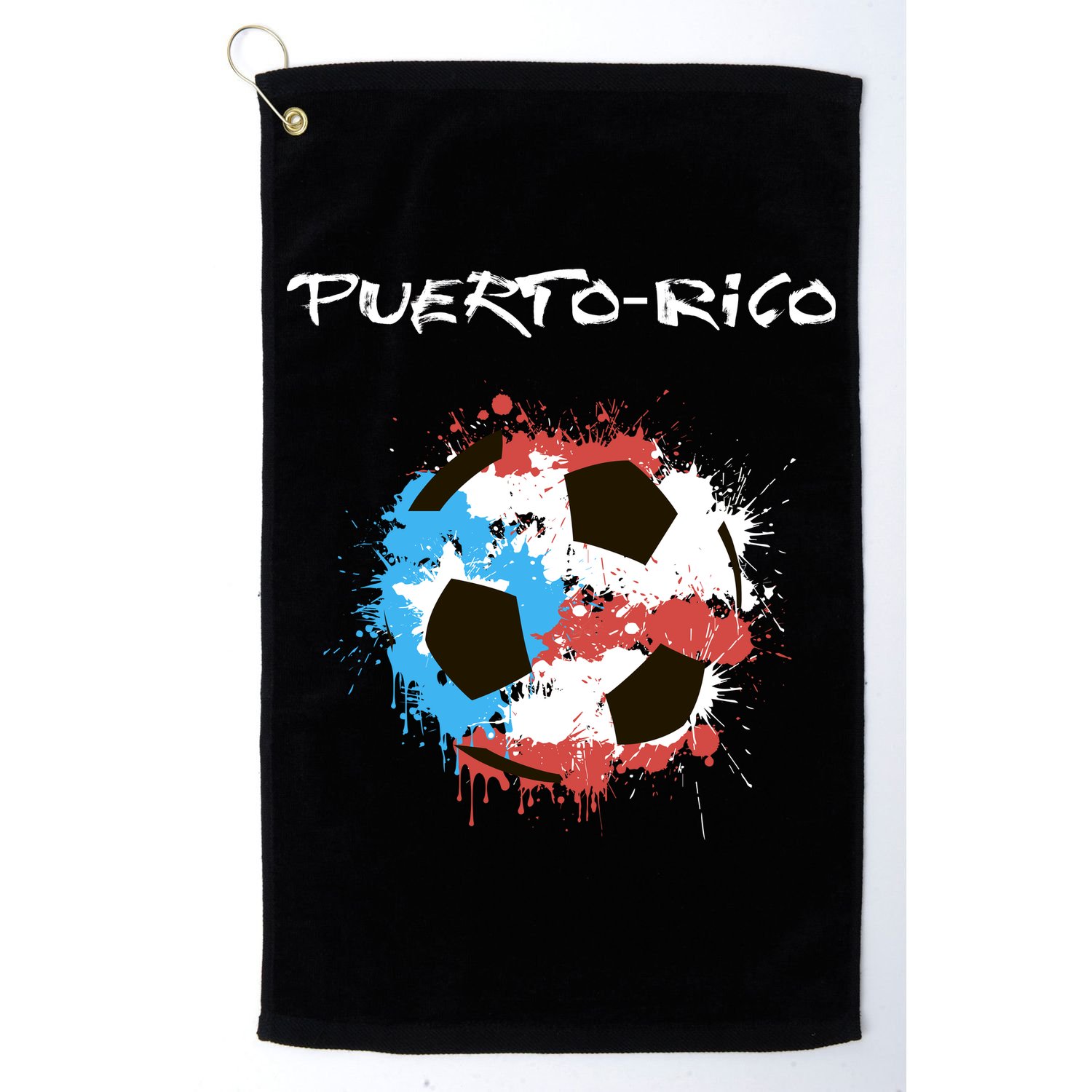Puerto Rico Soccer Golf Towel