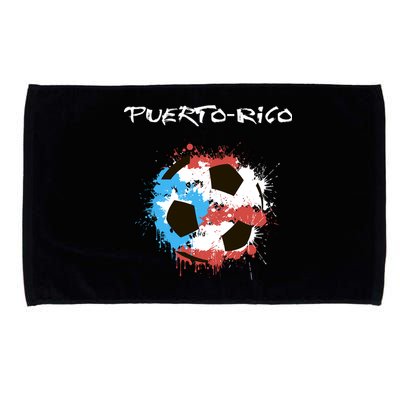 Puerto Rico Soccer Microfiber Hand Towel