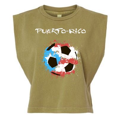 Puerto Rico Soccer Garment-Dyed Women's Muscle Tee