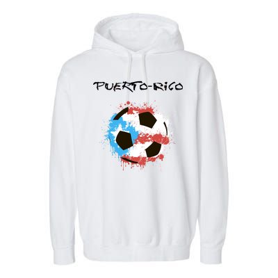 Puerto Rico Soccer Garment-Dyed Fleece Hoodie