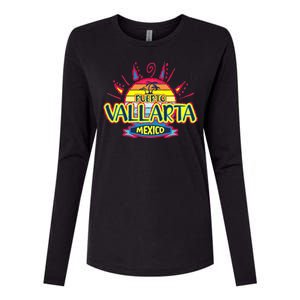 Puerto Vallarta Womens Cotton Relaxed Long Sleeve T-Shirt