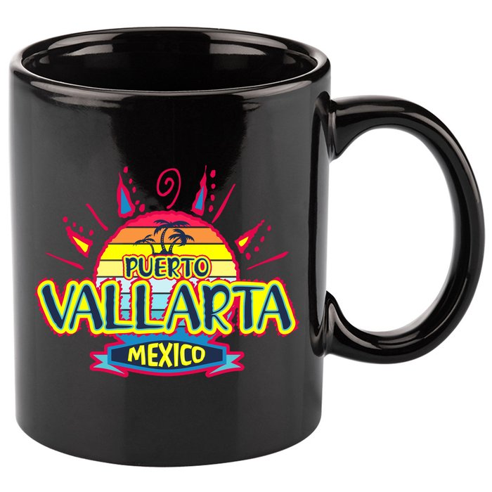 Puerto Vallarta 11oz C Handle Ceramic Mug