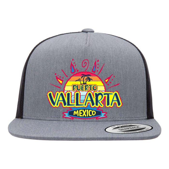 Puerto Vallarta Flat Bill Trucker Hat