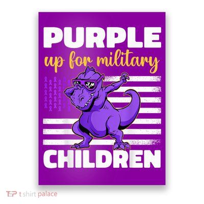 Purple Up For Military Month Of The Military Children Poster