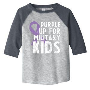 Purple Up For Military Gift Month For Military Cute Gift Toddler Fine Jersey T-Shirt