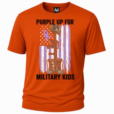 Purple Up For Military Day Month Of The Military Gift Cooling Performance Crew T-Shirt