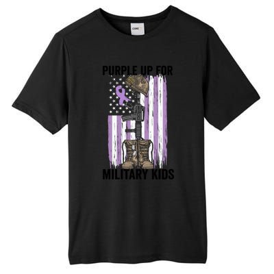 Purple Up For Military Day Month Of The Military Gift Tall Fusion ChromaSoft Performance T-Shirt