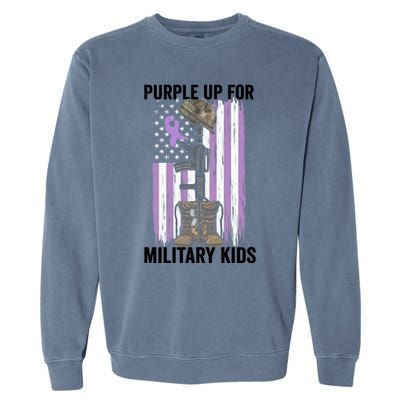 Purple Up For Military Day Month Of The Military Gift Garment-Dyed Sweatshirt