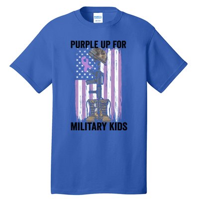 Purple Up For Military Day Month Of The Military Gift Tall T-Shirt