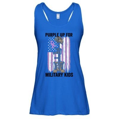 Purple Up For Military Day Month Of The Military Gift Ladies Essential Flowy Tank