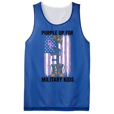 Purple Up For Military Day Month Of The Military Gift Mesh Reversible Basketball Jersey Tank