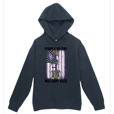 Purple Up For Military Day Month Of The Military Gift Urban Pullover Hoodie