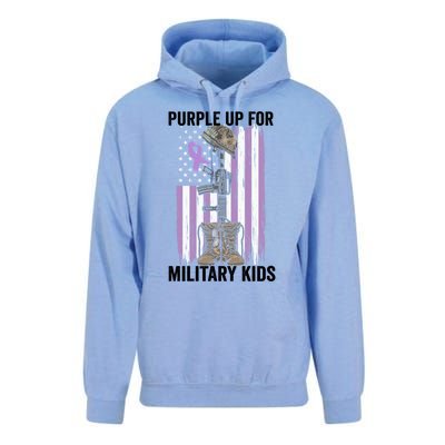 Purple Up For Military Day Month Of The Military Gift Unisex Surf Hoodie