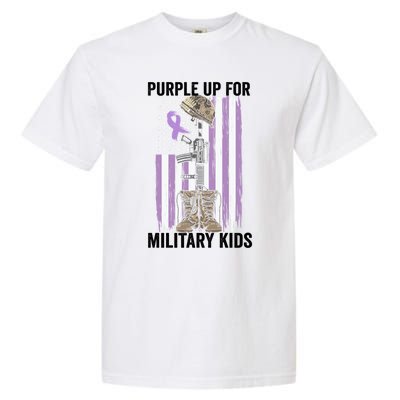 Purple Up For Military Day Month Of The Military Gift Garment-Dyed Heavyweight T-Shirt