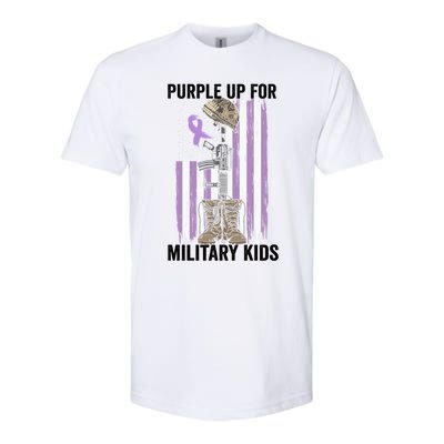 Purple Up For Military Day Month Of The Military Gift Softstyle CVC T-Shirt