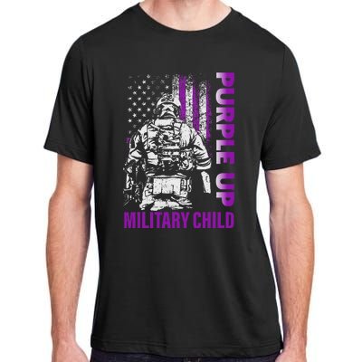 Purple Up For Military Child Month Adult ChromaSoft Performance T-Shirt