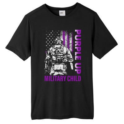 Purple Up For Military Child Month Tall Fusion ChromaSoft Performance T-Shirt