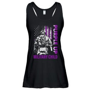 Purple Up For Military Child Month Ladies Essential Flowy Tank