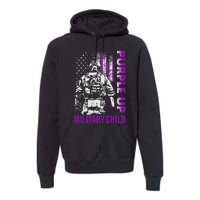 Purple Up For Military Child Month Premium Hoodie