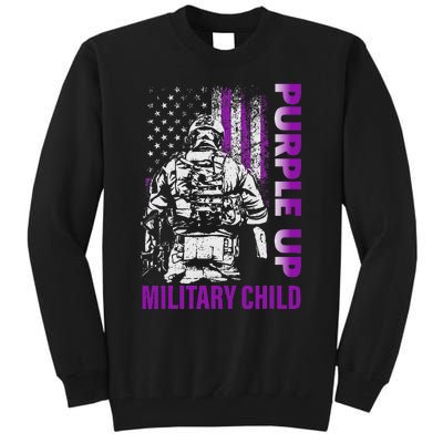 Purple Up For Military Child Month Tall Sweatshirt