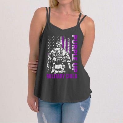 Purple Up For Military Child Month Women's Strappy Tank